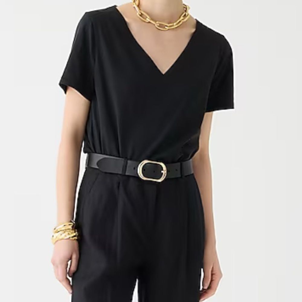 J.Crew Vintage jersey classic-fit V-neck T-shirt NWT Size S